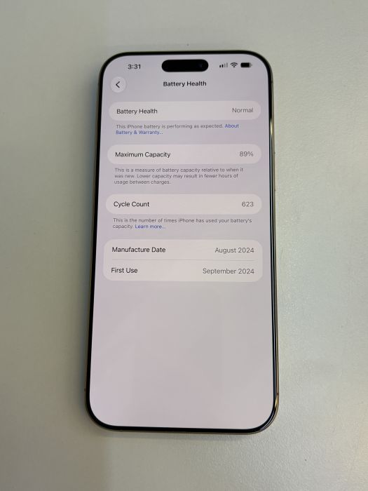 iPhone 16 Pro Max · 8/9