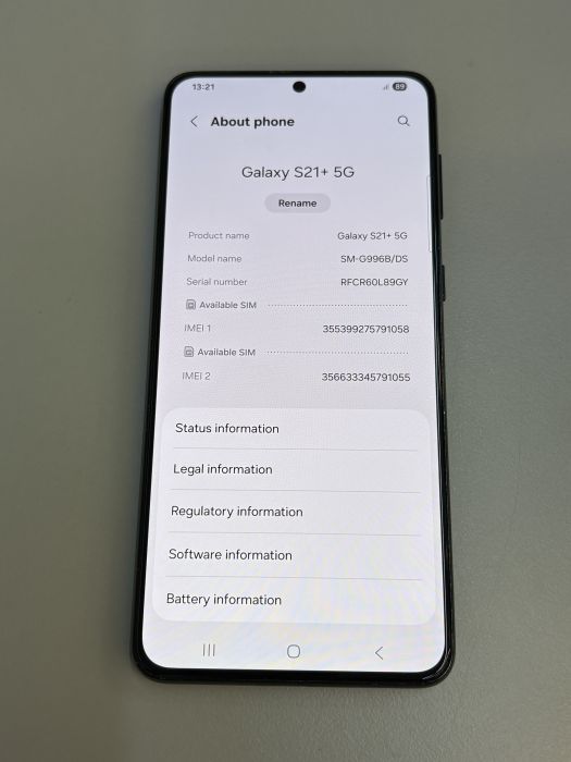 Samsung Galaxy S21+ 5G · 7/7