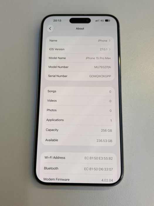 iPhone 15 Pro Max · 7/9