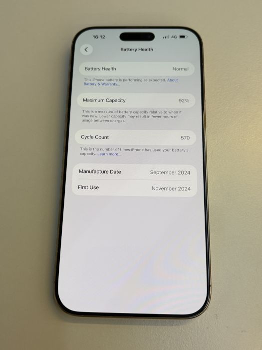 iPhone 16 Pro Max · 8/9