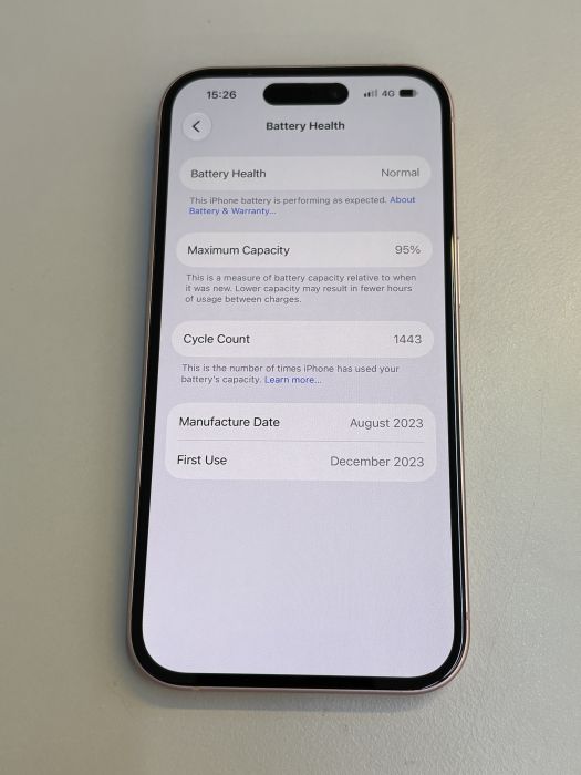 iPhone 15 · 8/9