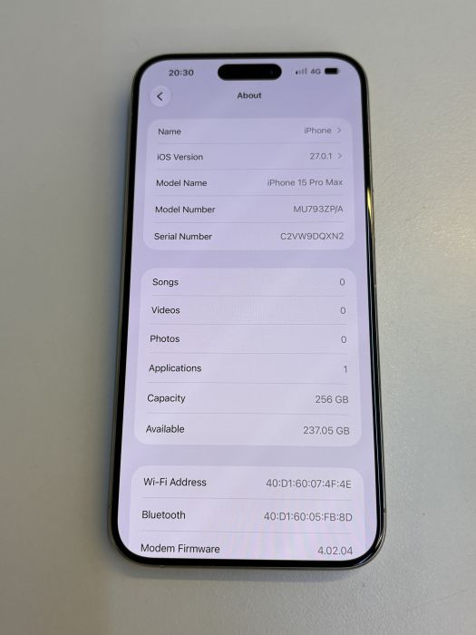 iPhone 15 Pro Max · 7/9