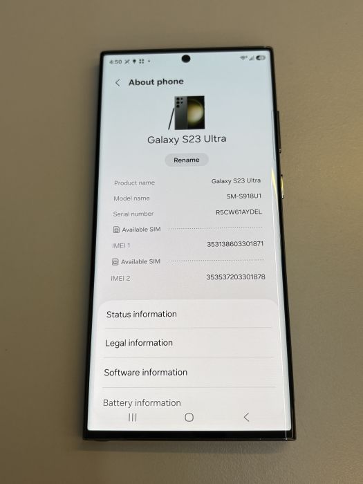 Samsung Galaxy S23 Ultra · 6/7