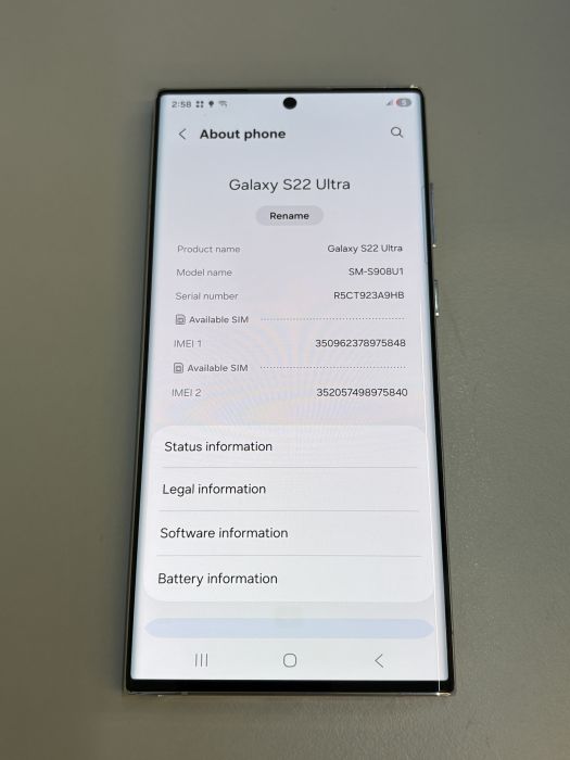 Samsung Galaxy S22 Ultra 5G · 7/7