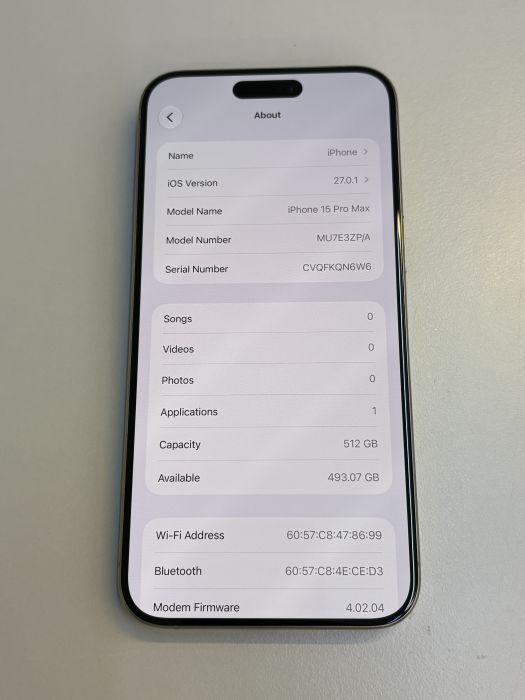 iPhone 15 Pro Max · 7/9