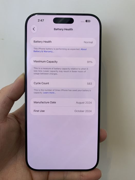 iPhone 16 Pro Max · 7/9