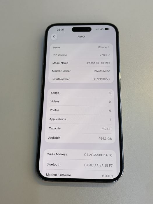 iPhone 14 Pro Max · 8/9