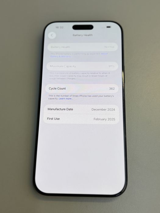iPhone 16 Pro Max · 8/9