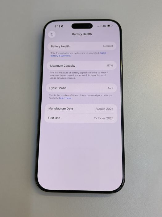iPhone 16 Pro Max · 8/9