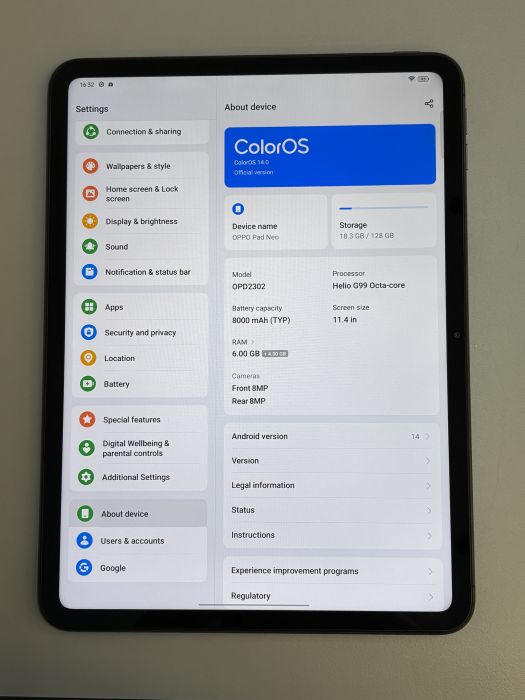 OPPO Pad Neo Wi-fi · 6/6