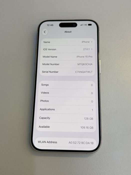 iPhone 15 Pro · 7/9