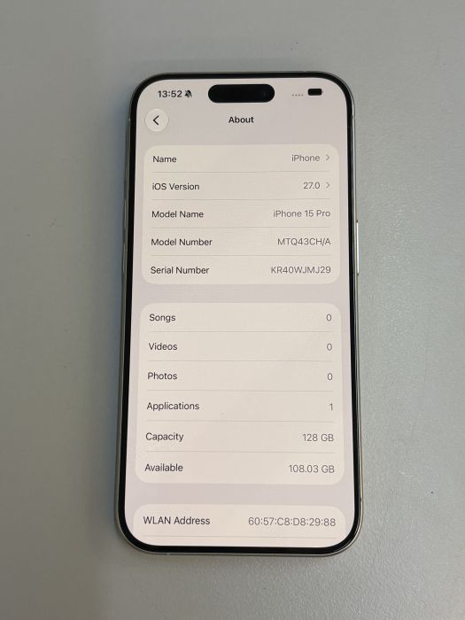 iPhone 15 Pro · 7/9