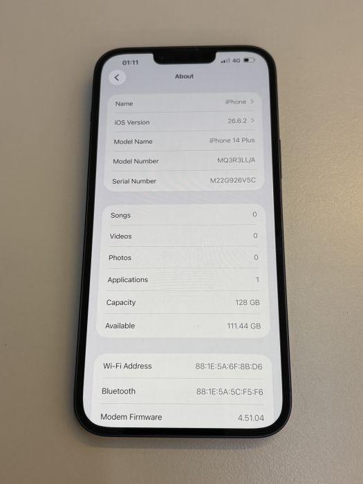 iPhone 14 Plus · 8/9