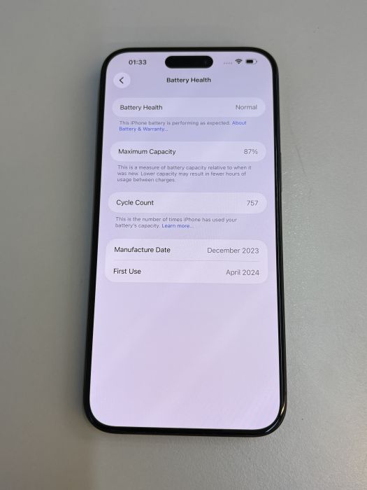 iPhone 15 Pro Max · 7/9