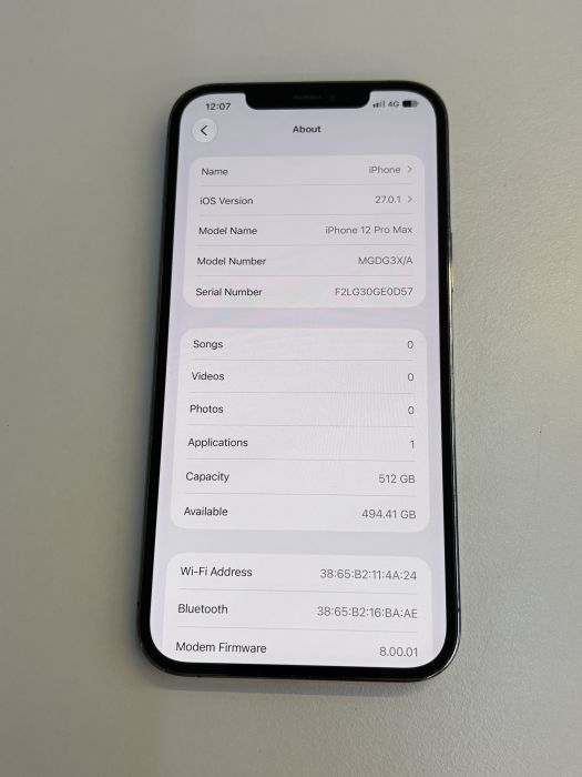 iPhone 12 Pro Max · 7/9