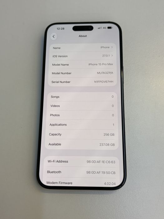 iPhone 15 Pro Max · 7/9