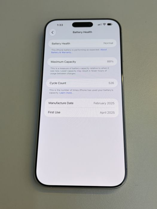 iPhone 16 Pro Max · 8/9