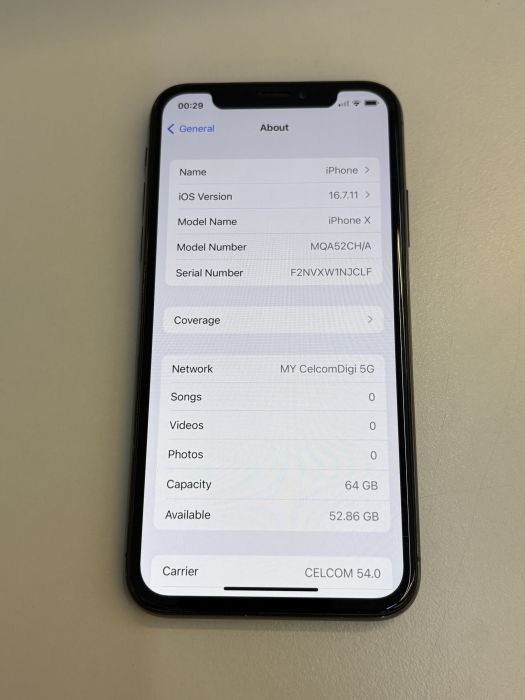 iPhone X · 8/9