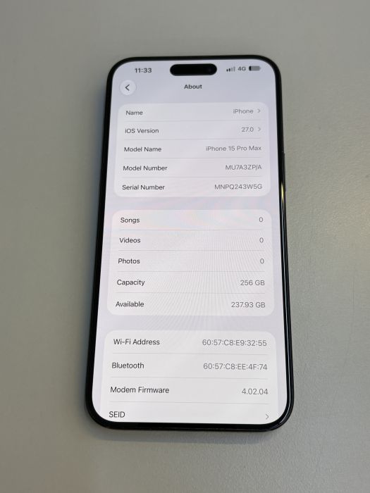 iPhone 15 Pro Max · 7/9