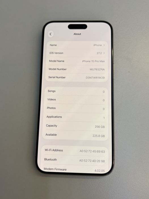 iPhone 15 Pro Max · 7/9