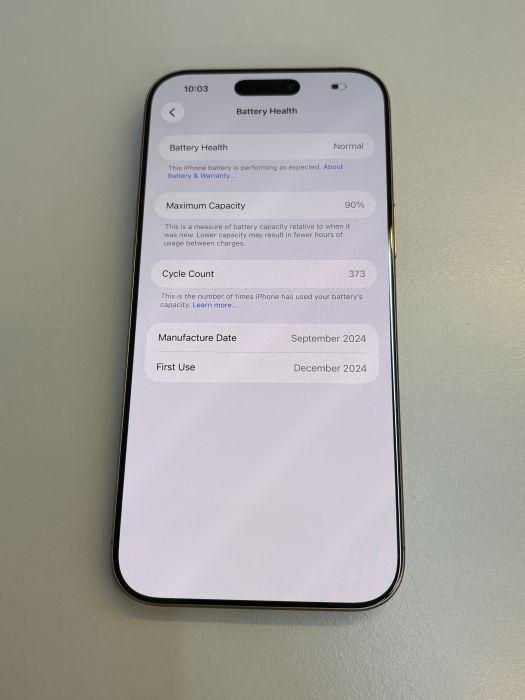 iPhone 16 Pro Max · 8/9