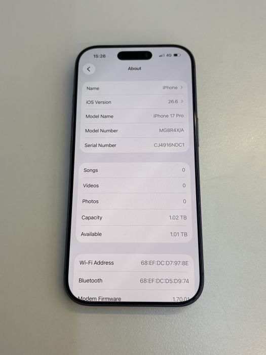 iPhone 17 Pro · 7/9