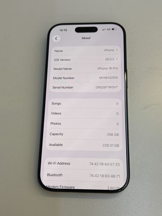 iPhone 16 Pro · 8/9