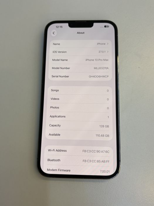 iPhone 13 Pro Max · 7/9