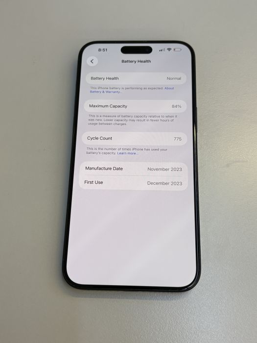 iPhone 15 Pro Max · 7/9