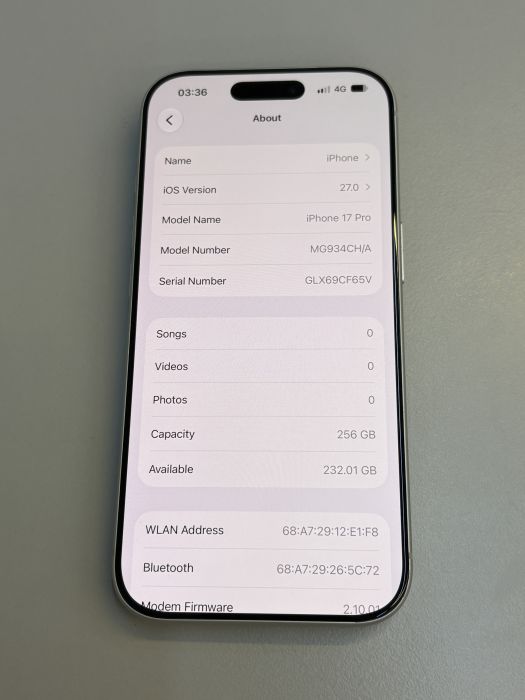 iPhone 17 Pro · 7/9