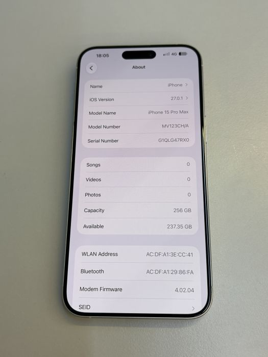 iPhone 15 Pro Max · 7/9