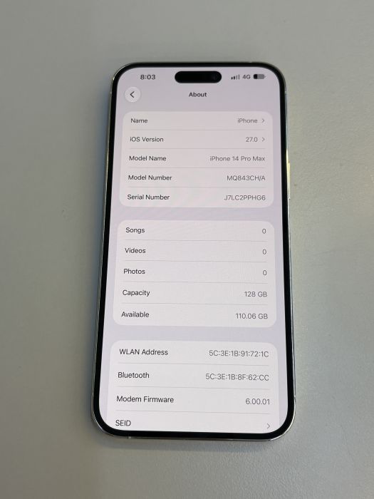 iPhone 14 Pro Max · 7/9