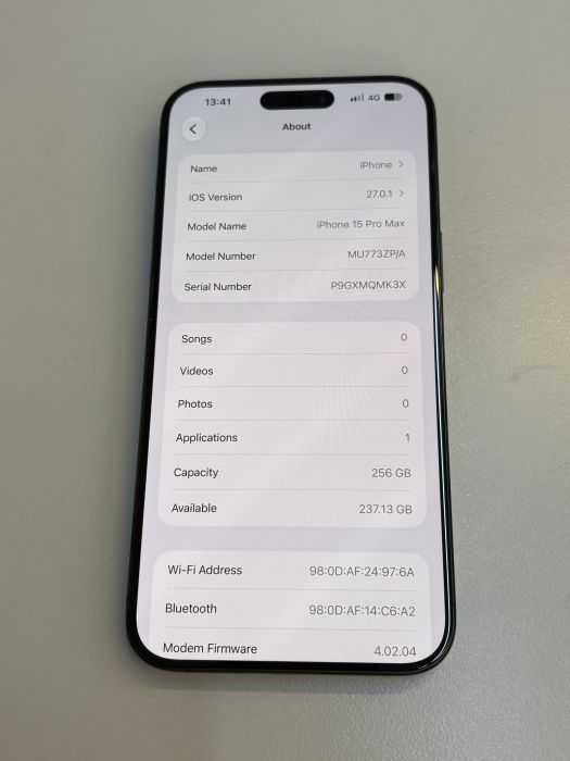 iPhone 15 Pro Max · 7/9
