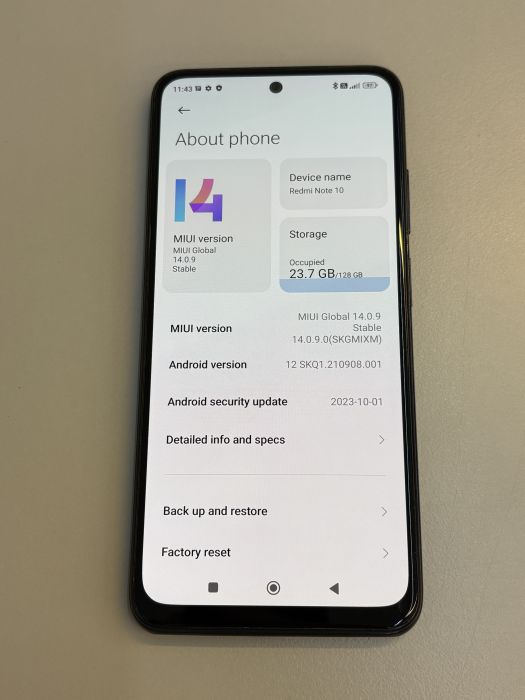 Redmi Note 10 4G · 6/7