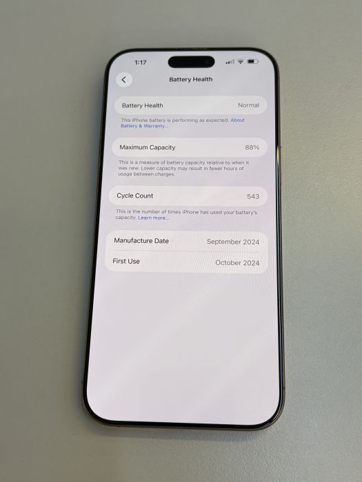 iPhone 16 Pro Max · 7/9