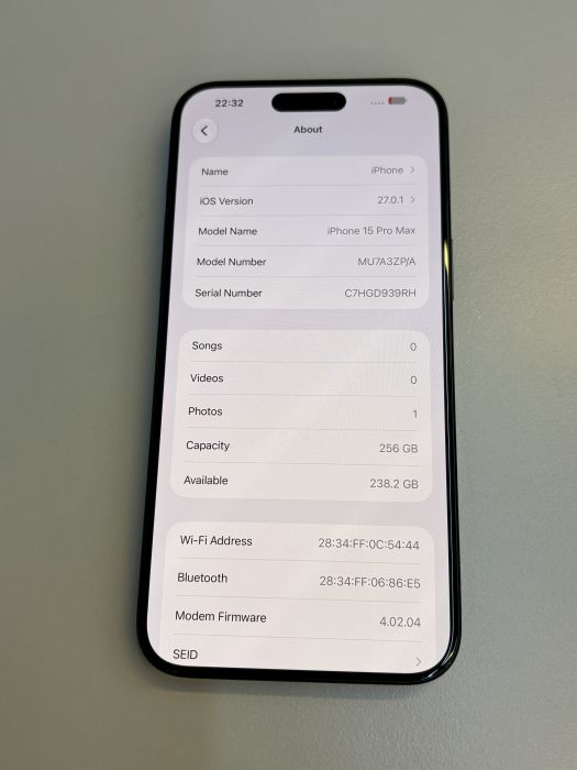 iPhone 15 Pro Max · 8/9