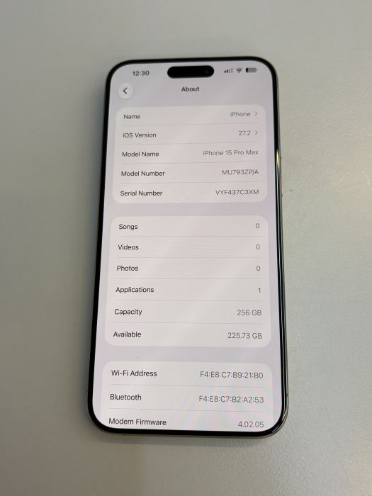 iPhone 15 Pro Max · 7/9