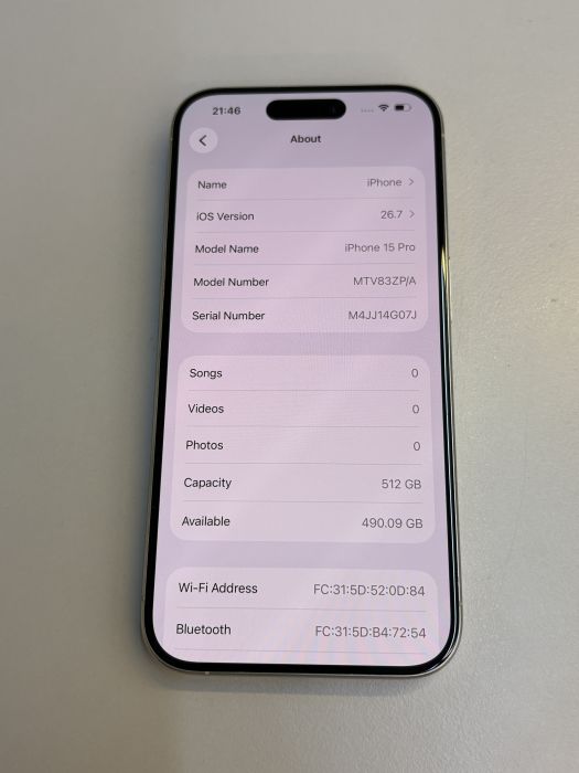 iPhone 15 Pro · 7/9
