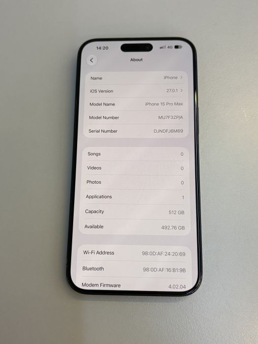iPhone 15 Pro Max · 7/9
