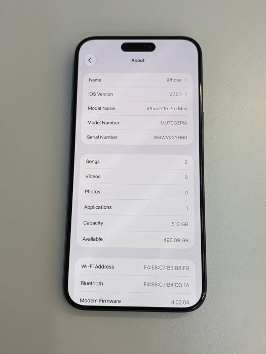 iPhone 15 Pro Max · 7/9