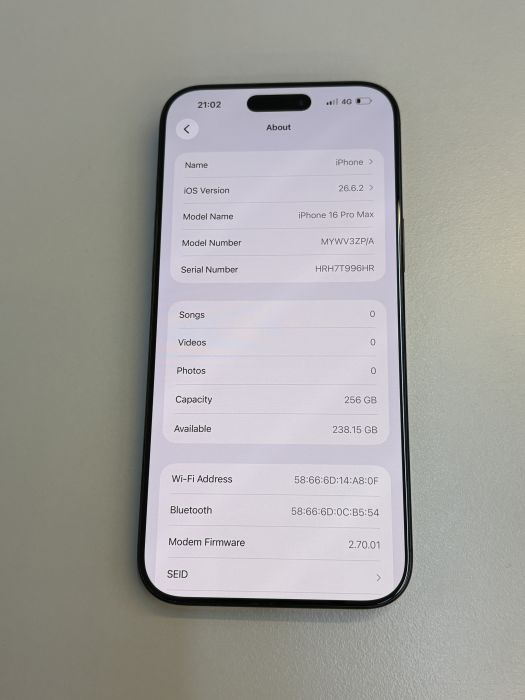 iPhone 16 Pro Max · 7/9