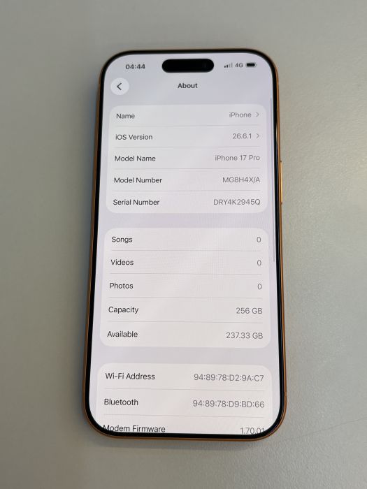 iPhone 17 Pro · 7/9