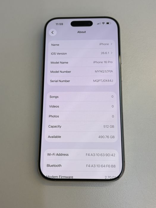 iPhone 16 Pro · 7/9